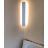 3"W Solid Wood Hover Plank Corner/Wall Accent Light Plug-In Almond Finish by Home Concept