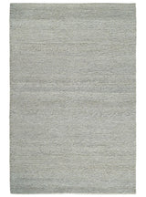 3x5, 5x8, 6x9, 8x10 and 9x12 Solid Silver Wool Blend Felted Chunky Hand Woven Area Rug