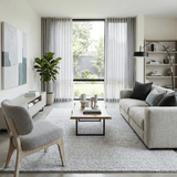 3x5, 5x8, 6x9, 8x10 and 9x12 Solid Silver Wool Blend Felted Chunky Hand Woven Area Rug