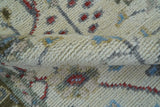 3x5 Hand knotted Beige And Blue Traditional Design Wool Area Rug