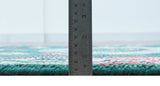 3x5 Hand knotted Traditional Khotan Design Teal Wool Area Rug