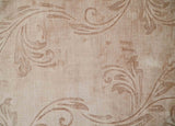 3x5 Hand Woven Beige and Peach Modern Floral Art Silk Rug