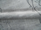 3x5 Hand Woven Silver and Gray Modern Floral Art Silk Rug