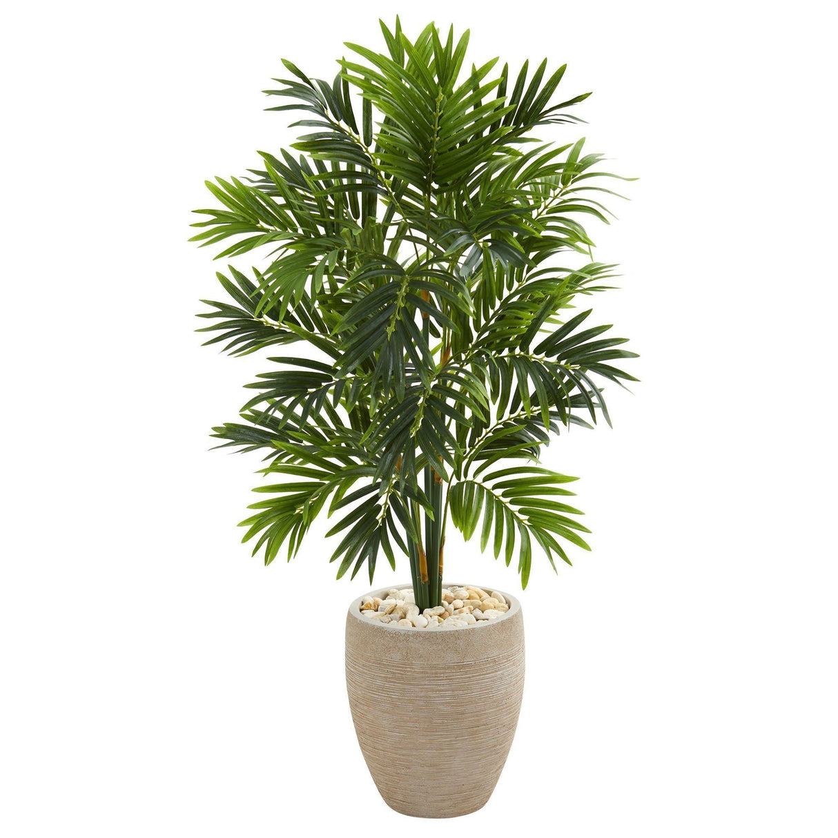4’ Areca Artificial Palm Tree in Sand Colored Planter-Parc Decor