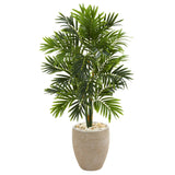 4’ Areca Artificial Palm Tree in Sand Colored Planter-Parc Decor