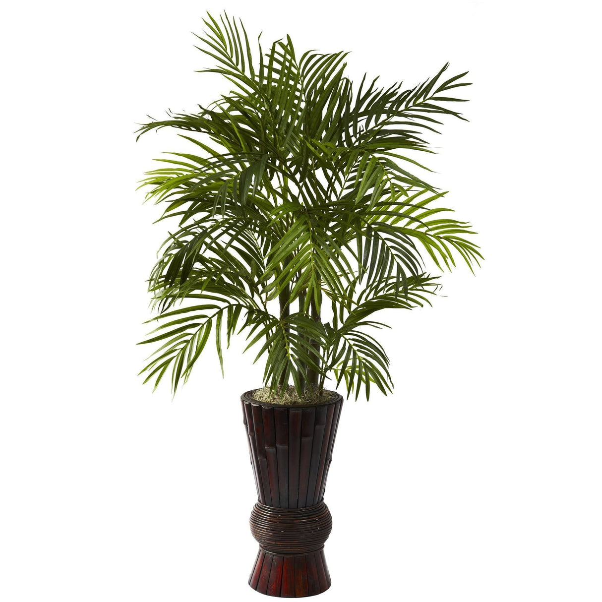 4’ Areca w/Bamboo Planter-Parc Decor