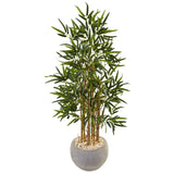 4’ Beige Bamboo Artificial Tree in Sand Colored Bowl-Parc Decor