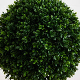 4’ Boxwood Double Ball Topiary Artificial Tree in Oval Planter (Indoor/Outdoor)-Parc Decor