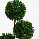 4’ Boxwood Five Ball Topiary UV Resistant (Indoor/Outdoor)-Parc Decor