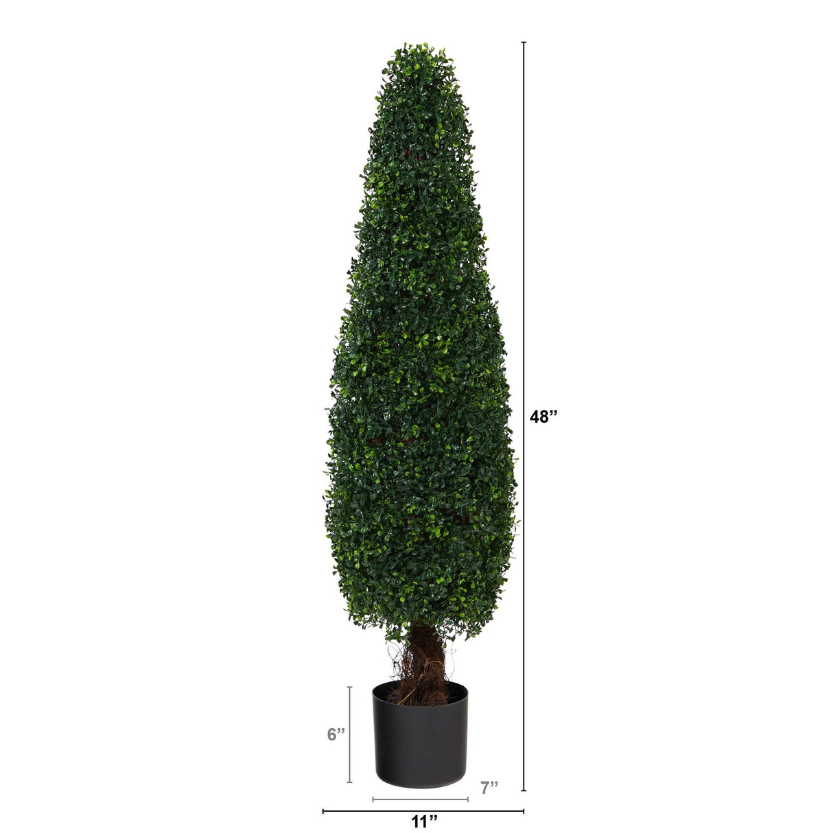 4’ Boxwood Topiary Artificial Tree UV Resistant (Indoor/Outdoor)-Parc Decor