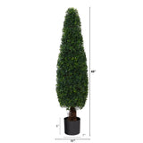 4’ Boxwood Topiary Artificial Tree UV Resistant (Indoor/Outdoor)-Parc Decor
