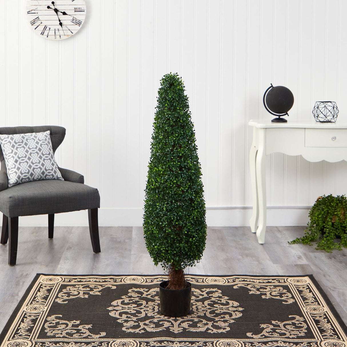4’ Boxwood Topiary Artificial Tree UV Resistant (Indoor/Outdoor)-Parc Decor