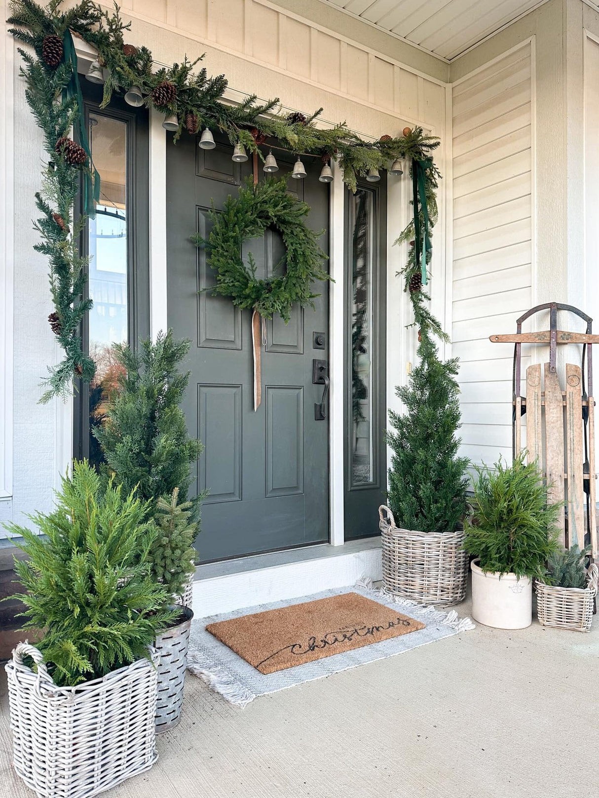 4' Cedar Tree Silk Tree (Indoor/Outdoor)-Parc Decor