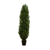4' Cedar Tree Silk Tree (Indoor/Outdoor)-Parc Decor