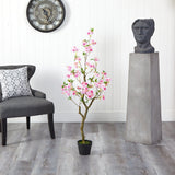 4’ Cherry Blossom Artificial Plant-Parc Decor