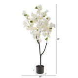 4’ Cherry Blossom Artificial Tree-Parc Decor