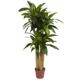 4' Corn Stalk Dracaena Silk Plant (Real Touch)-Parc Decor
