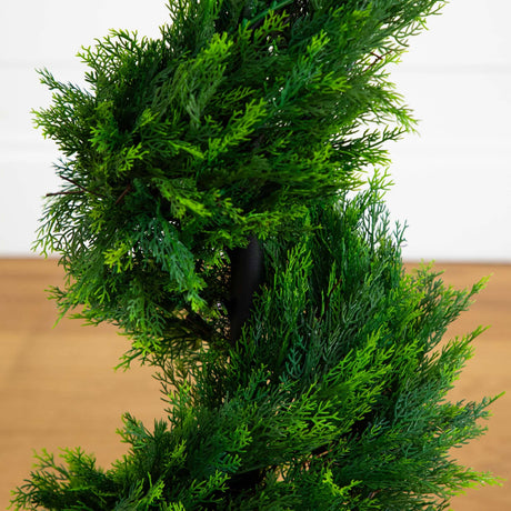 4' Cypress Spirial Silk Tree-Parc Decor