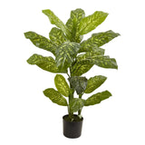 4’ Dieffenbachia Plant (Real Touch)-Parc Decor