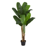 4’ Double Stalk Banana Artificial Tree-Parc Decor