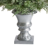 4’ English Pine Tree with 100 Warm White LED Lights and 413 Bendable Branches in Decorative Urn-Parc Decor
