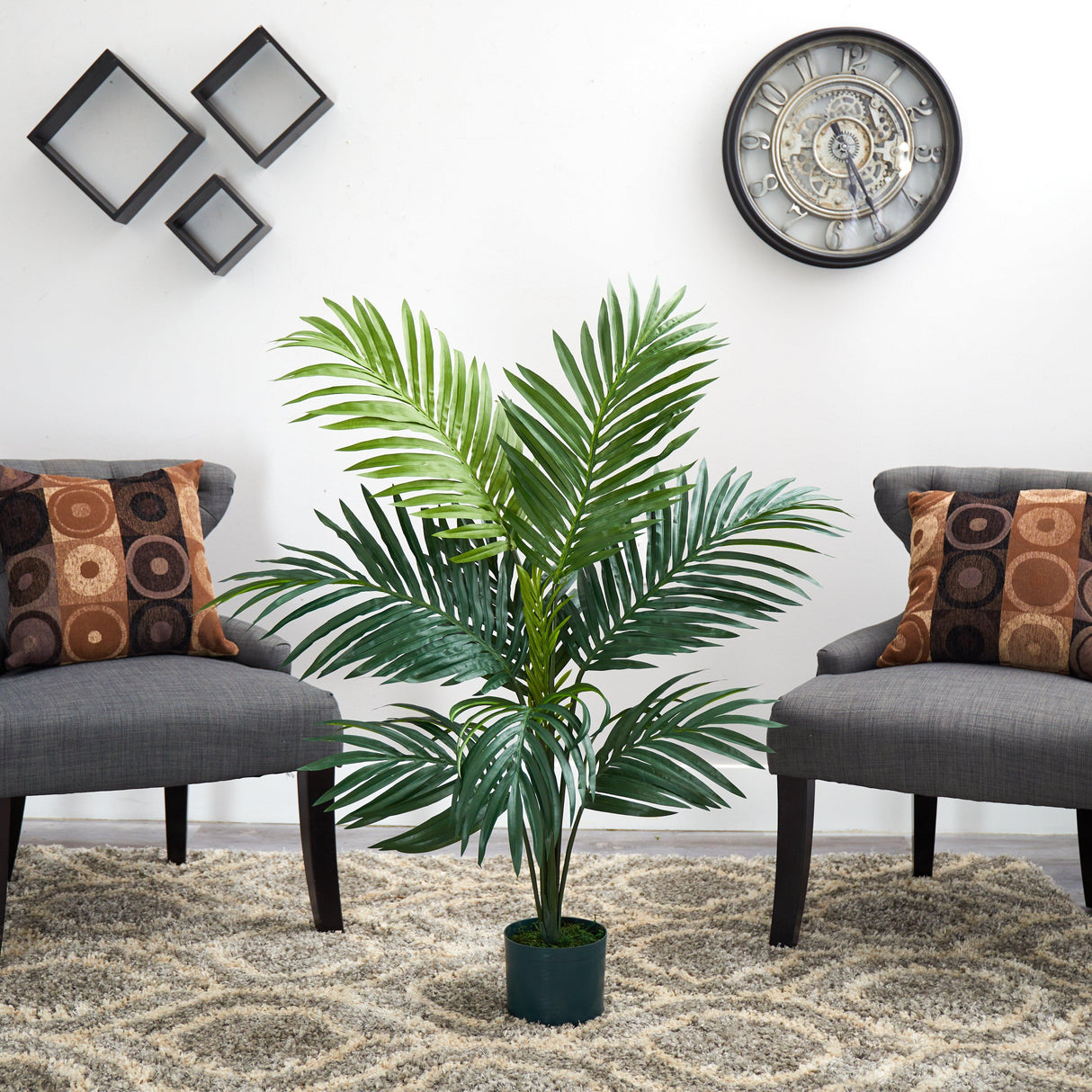 4' Faux Kentia Palm Silk Tree-Parc Decor