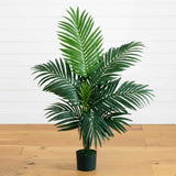 4' Faux Kentia Palm Silk Tree-Parc Decor