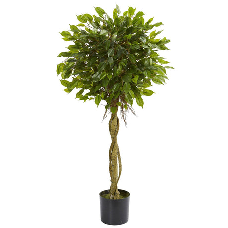 4' Ficus Artificial Topiary Tree UV Resistant (Indoor/Outdoor)-Parc Decor