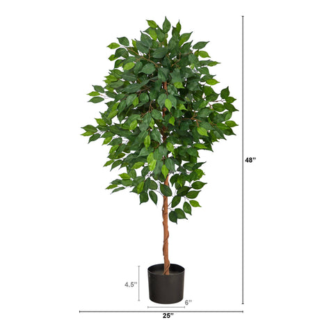 4’ Ficus Artificial Tree-Parc Decor