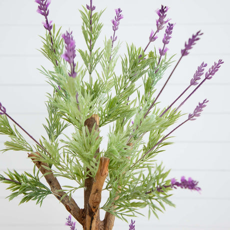 4' Lavender Topiary Silk Tree-Parc Decor