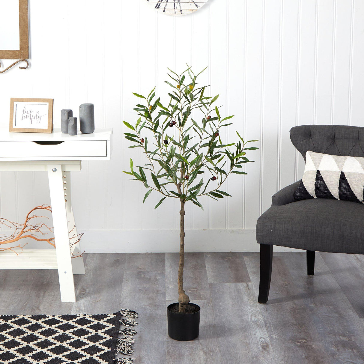 4’ Olive Artificial Tree-Parc Decor