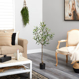 4’ Olive Artificial Tree-Parc Decor