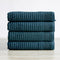 4 Pack Ribbed Hand Towels - Rori Collection-Parc Decor