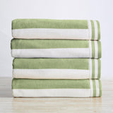 4 Pack Striped Cabana Beach Towel - Edgartown Collection-Parc Decor