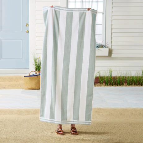 4 Pack Striped Cabana Beach Towel – Edgartown Collection-Parc Decor