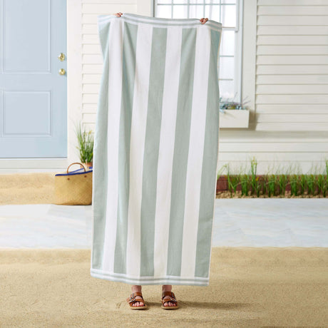 4 Pack Striped Cabana Beach Towel – Edgartown Collection-Parc Decor