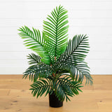 4’ Paradise Palm Artificial Tree in Nursery Planter-Parc Decor