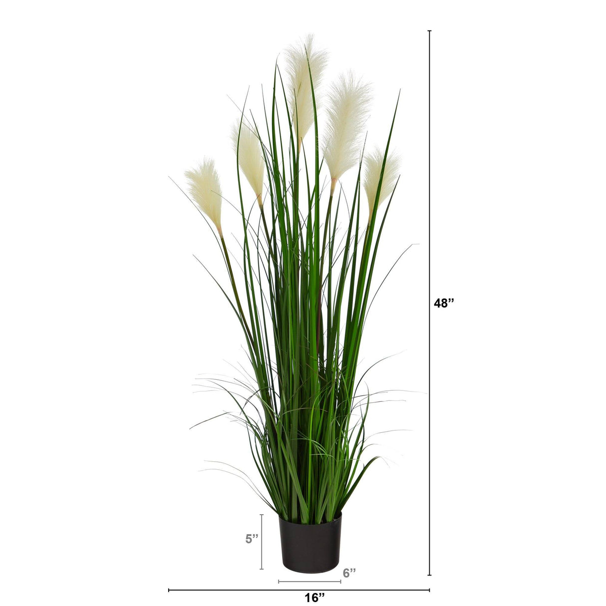 4’ Plum Grass Artificial Plant-Parc Decor