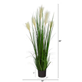 4’ Plum Grass Artificial Plant-Parc Decor