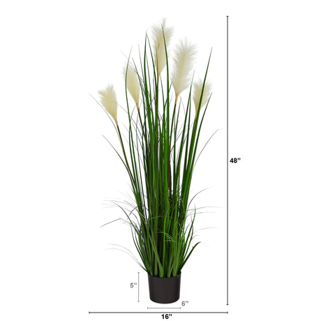 4’ Plum Grass Artificial Plant-Parc Decor