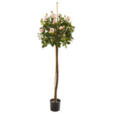 4’ Rose Topiary Artificial Tree-Parc Decor