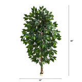 4’ Single Ficus Artificial Tree (No Pot)-Parc Decor