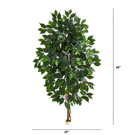 4’ Single Ficus Artificial Tree (No Pot)-Parc Decor