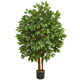 4’ Super Deluxe Artificial Ficus Tree-Parc Decor