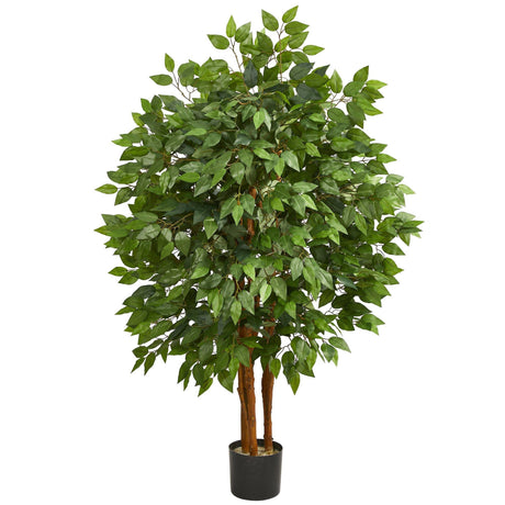 4’ Super Deluxe Artificial Ficus Tree-Parc Decor