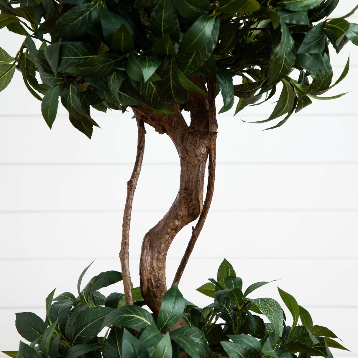 4' Sweet Bay Double Ball Topiary Silk Tree-Parc Decor