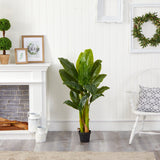 4' Triple Stalk Banana Tree (Real Touch)-Parc Decor