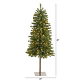 4' Alpine Artificial Christmas Tree with 100 Lights and 260 Bendable Branches-Christmas Tree-Parc Decor