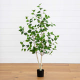 4’ Artificial Birch Tree-Tree-Parc Decor