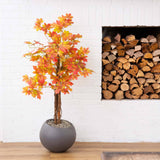 4’ Artificial Deluxe Fall Maple Tree-Tree-Parc Decor